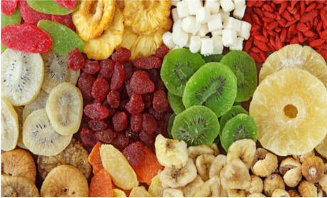 Fructele congelate şi deshidratate au o textură fermă